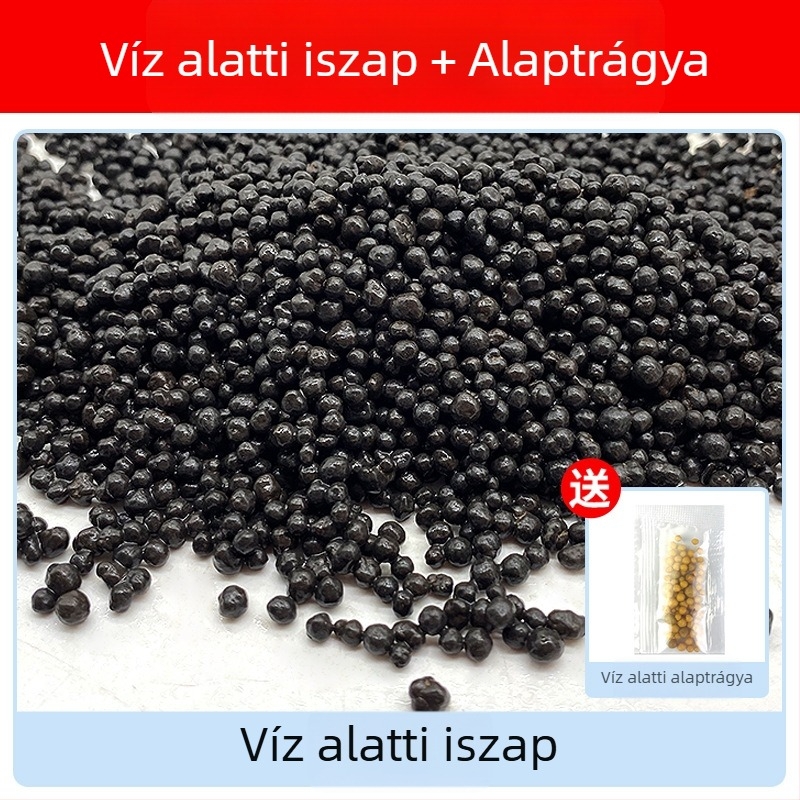 Ökológiai akváriumi növényaljzat algás iszappal és tápanyagban gazdag talajjal, alapvető homokkal és alaptrágyával