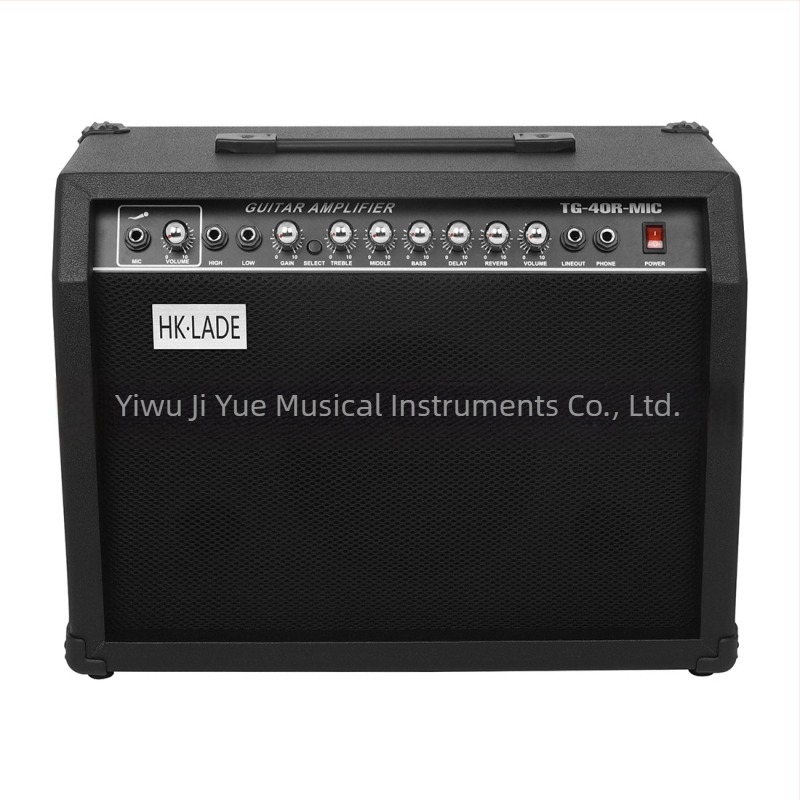 Elektronikus gitár- és basszus erősítő, 3W-40W, hangrendszer