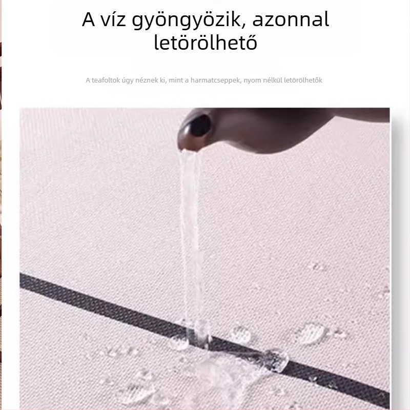 Új kínai Zen-stílusú bambusz teázasztal futó – pamut-len keverék, hosszú asztali futó teázasztalhoz, TV-szekrényhez és kávézóasztalhoz