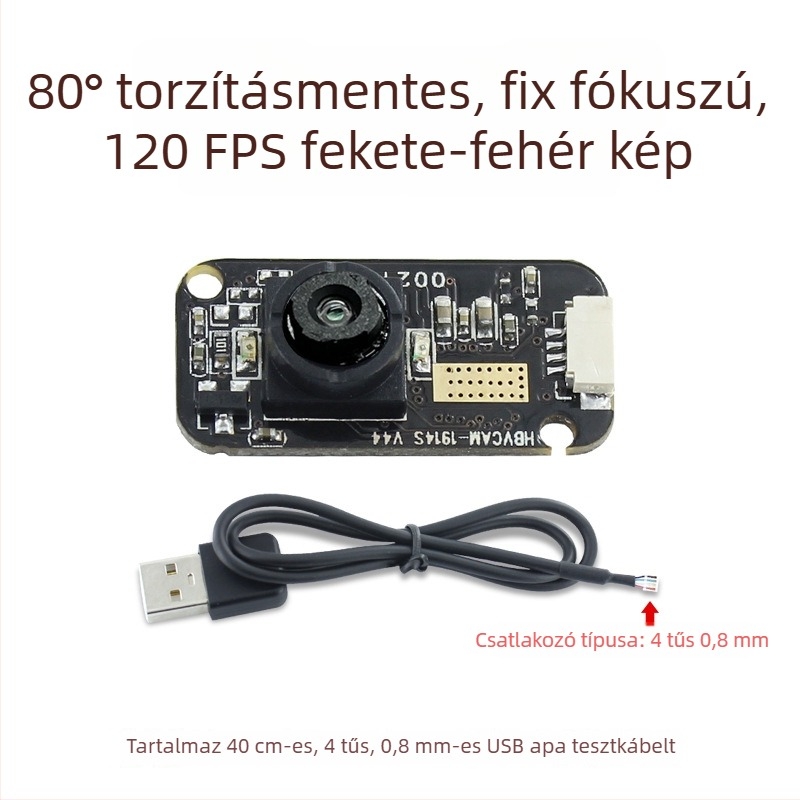 120fps gyors szemnyomkövető eszköz iris felismeréssel, GC0308 modul, 300k pixeles USB illesztőprogram-mentes modul
