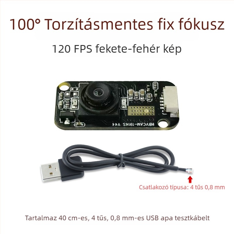 120fps gyors szemnyomkövető eszköz iris felismeréssel, GC0308 modul, 300k pixeles USB illesztőprogram-mentes modul