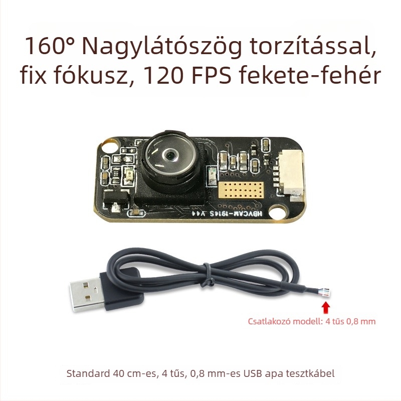 120fps gyors szemnyomkövető eszköz iris felismeréssel, GC0308 modul, 300k pixeles USB illesztőprogram-mentes modul