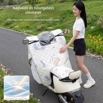 Nyári UV-védett szélvédő takaró elektromos robogókhoz, vékony mintás dizájn, napsugárvédő köpeny elektromos kerékpárokhoz, 2026-os modell