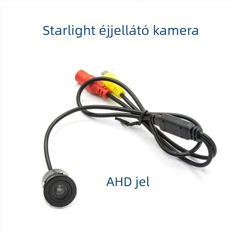Univerzális AHD autó hátsó kamera, körkörös Ø18,5 mm, HD, éjjellátás, CCD, tolatókamera, navigáció
