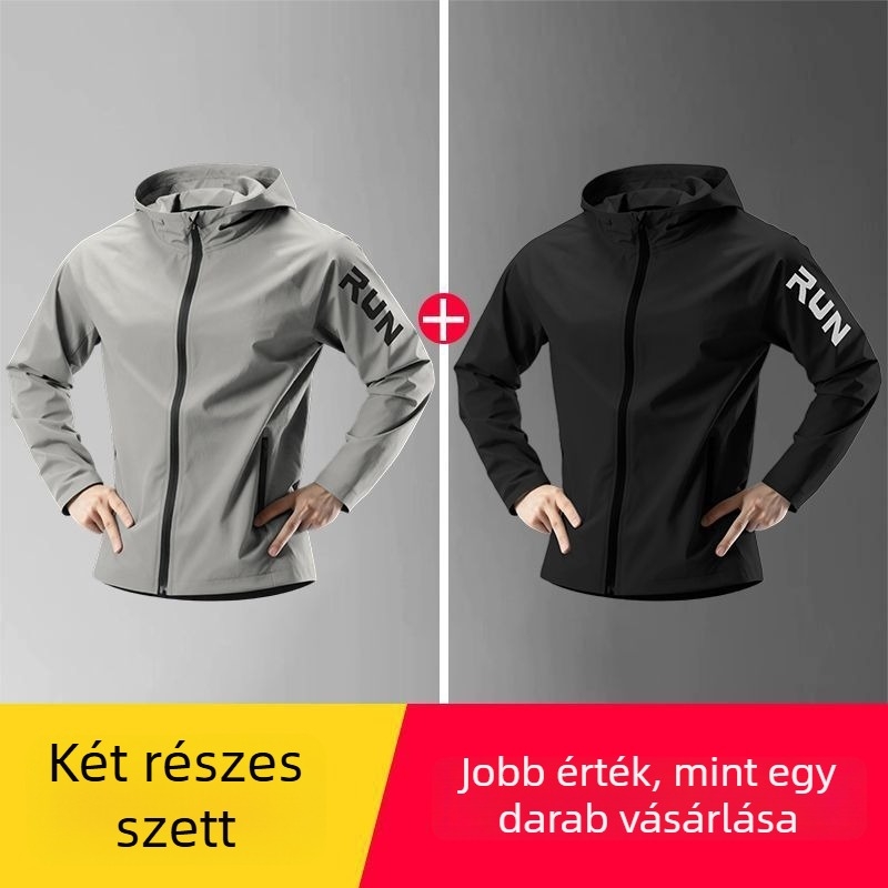 Férfi kapucnis dzseki őszi-téli szezonra – vízálló, szélálló, gyorsan száradó, szabadtéri kerékpározáshoz