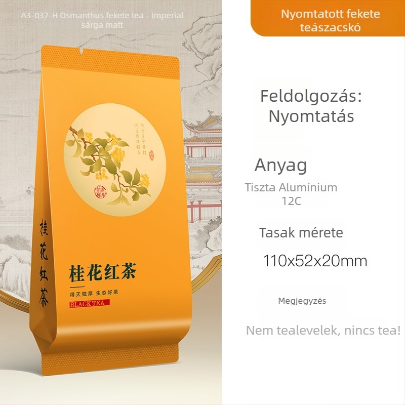 Jin Junmei fekete tea egyedi tasakokban, Feizixiao, vad öregfa variáns