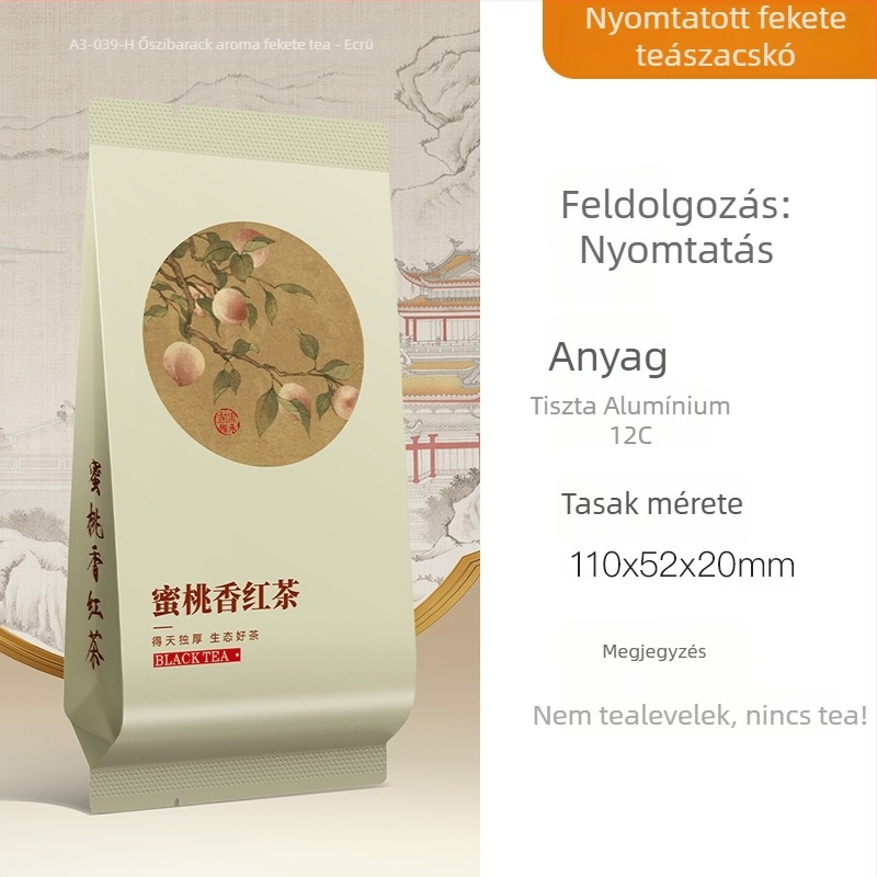 Jin Junmei fekete tea egyedi tasakokban, Feizixiao, vad öregfa variáns