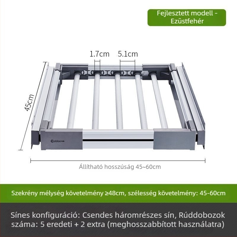 Teleszkópos nadrágakasztó gardróbhoz, háztartási nadrágtartó, többfunkciós nadrágfiók, kihúzható nadrágakasztó, csúszó hardver kiegészítők