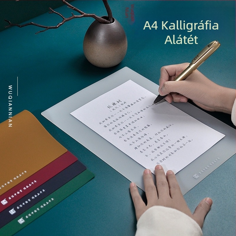 Élelmiszer-minőségű szilikon, A4-es méretű kaligráfia pad, csúszásmentes felülettel íráshoz és gyakorlatokhoz
