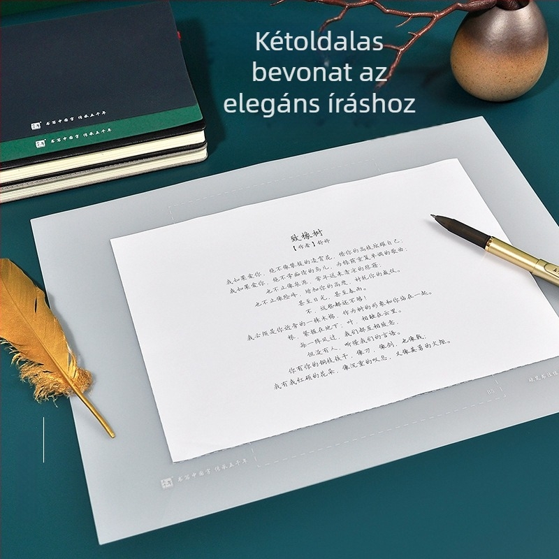 Élelmiszer-minőségű szilikon, A4-es méretű kaligráfia pad, csúszásmentes felülettel íráshoz és gyakorlatokhoz