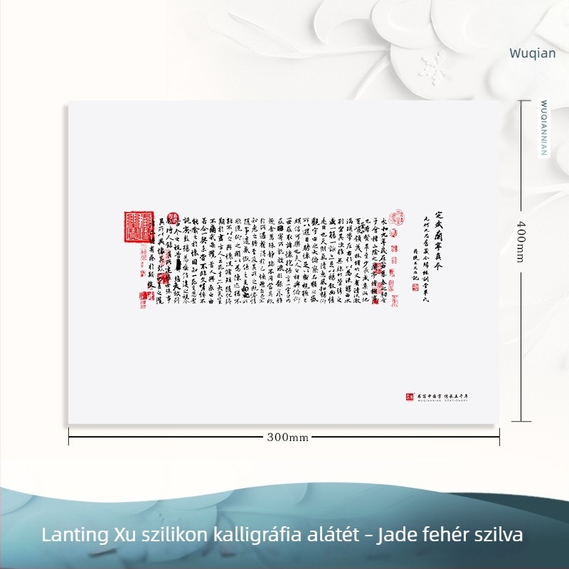 Élelmiszer-minőségű szilikon, A4-es méretű kaligráfia pad, csúszásmentes felülettel íráshoz és gyakorlatokhoz