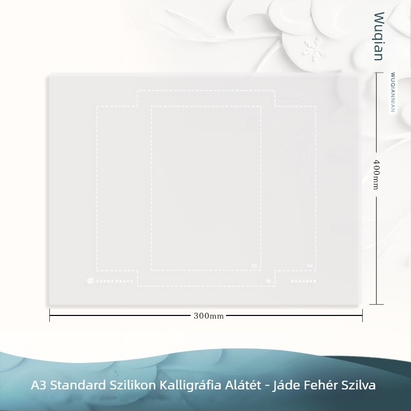 Élelmiszer-minőségű szilikon, A4-es méretű kaligráfia pad, csúszásmentes felülettel íráshoz és gyakorlatokhoz