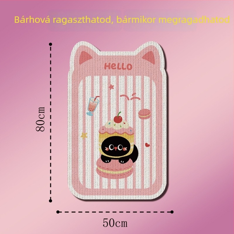 Falihoz szerelhető macska karmolódeszka, kopásálló, szőrszálmentes, kanapévédelem, függőleges karmolás játék macskáknak