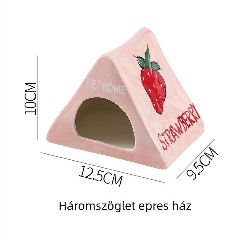 Kerámiából készült hörcsögfészek, nagy méretű belső hűtéshez és menedékhez nyáron