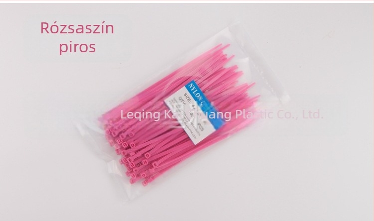 Színes nylon kábelkötegelők, 4×150 mm, 100 db/csomag