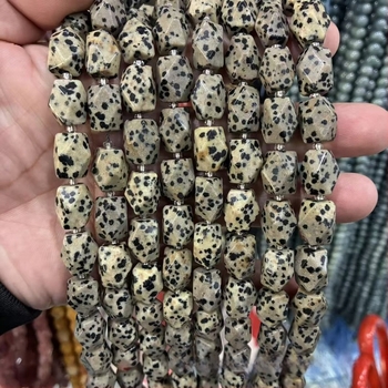 10x14 mm természetes kő, nyolcszögletű téglalap alakú gyöngyök DIY karkötők és nyakláncokhoz, félkész
