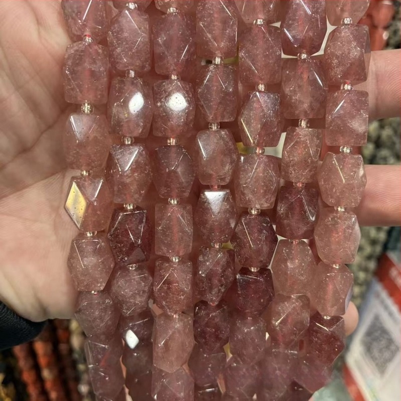 10x14 mm természetes kő, nyolcszögletű téglalap alakú gyöngyök DIY karkötők és nyakláncokhoz, félkész