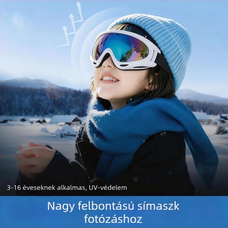 Sí- és napszemüvegek havas környezethez, szélvédett és meleg kültéri használatra, felnőtteknek és gyerekeknek