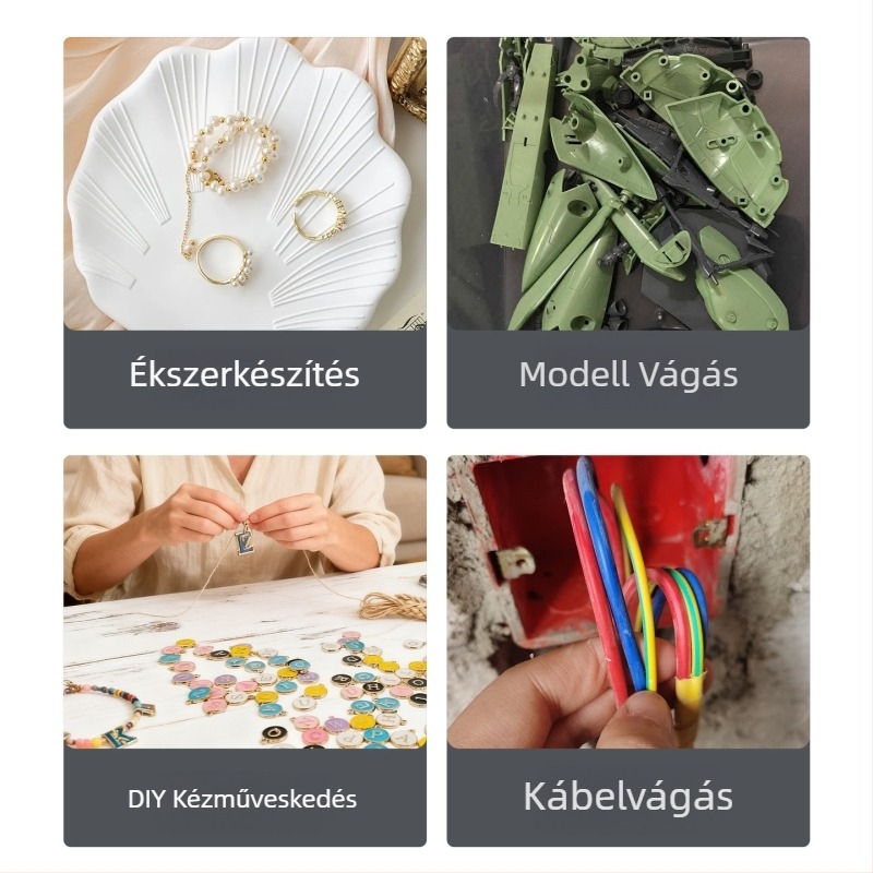 Ipari minőségű mini többfunkciós fogó huzalvágáshoz, rozsdamentes acél huzal tekerő fogó, DIY ékszerekhez