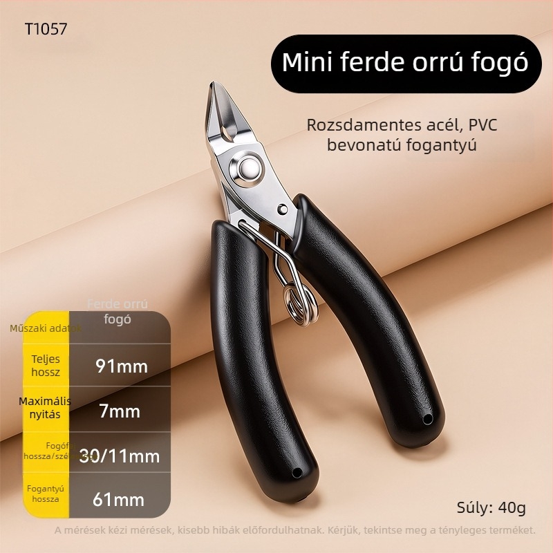 Ipari minőségű mini többfunkciós fogó huzalvágáshoz, rozsdamentes acél huzal tekerő fogó, DIY ékszerekhez