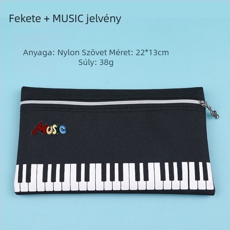 Japán stílusú zongorás tolltartó általánosiskolások számára, multifunkcionális, egyszerű kialakítás, zenés írószer-készlet