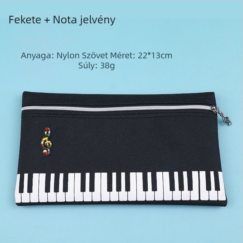 Japán stílusú zongorás tolltartó általánosiskolások számára, multifunkcionális, egyszerű kialakítás, zenés írószer-készlet