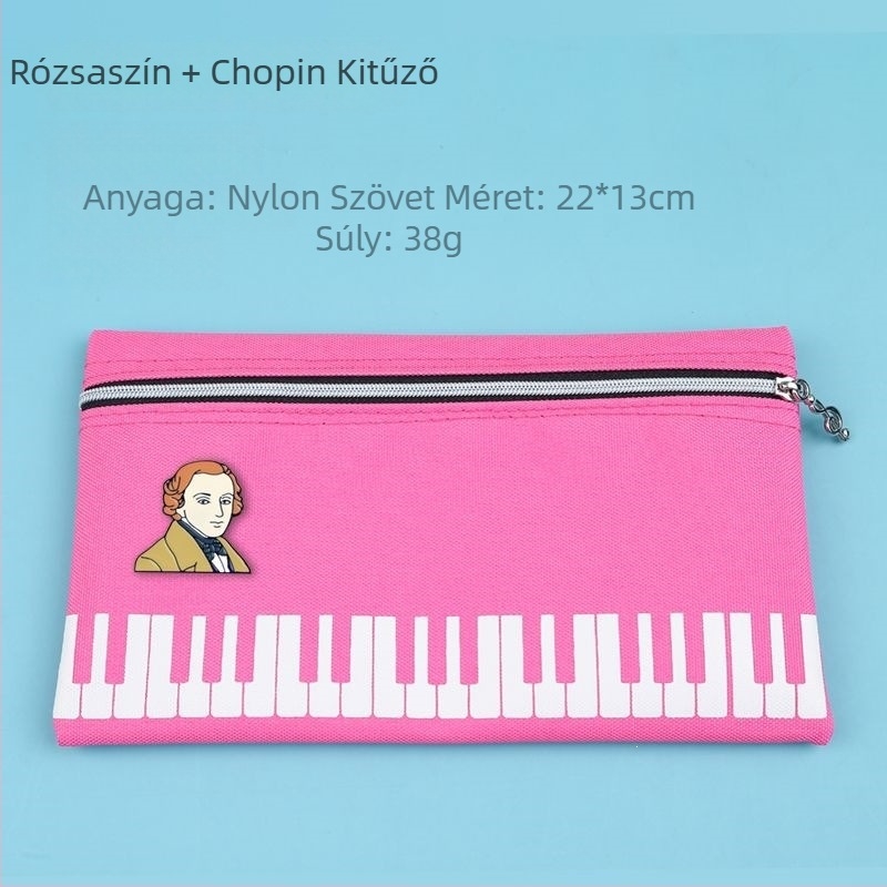 Japán stílusú zongorás tolltartó általánosiskolások számára, multifunkcionális, egyszerű kialakítás, zenés írószer-készlet