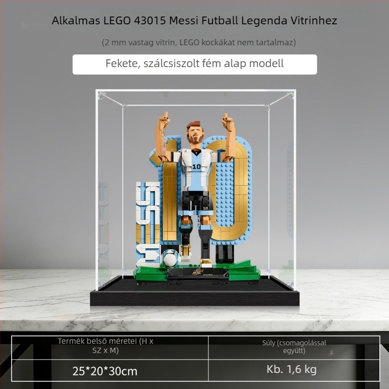 LEGO 43015 Messi futball-legenda kiállítási doboz porvédő borító