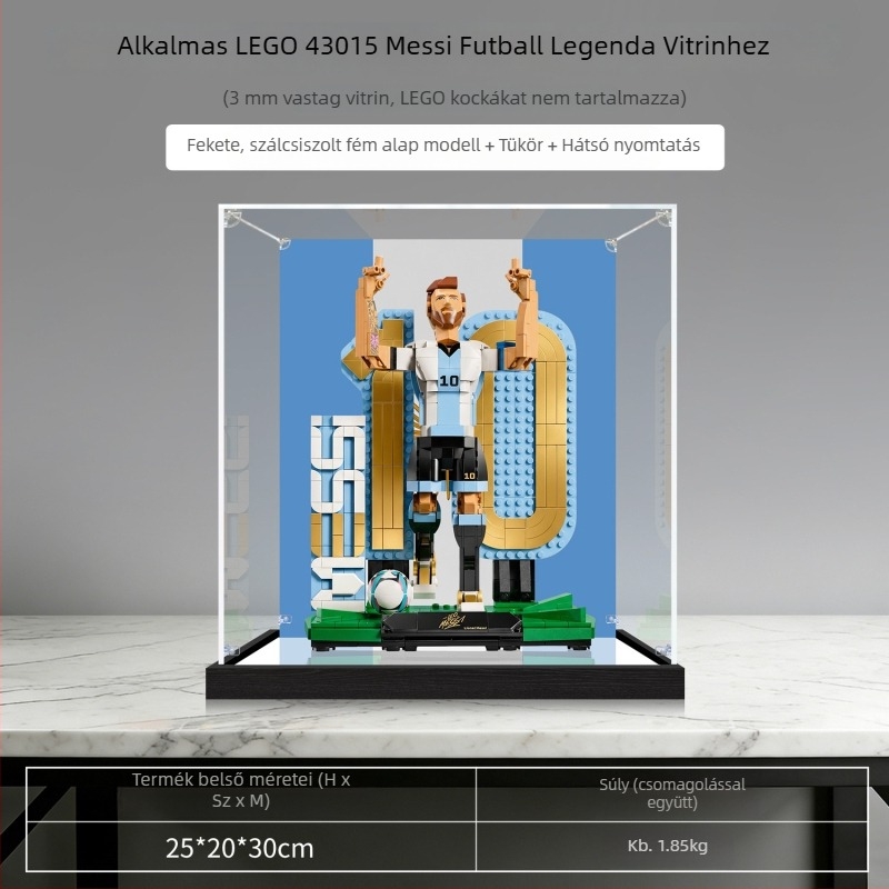 LEGO 43015 Messi futball-legenda kiállítási doboz porvédő borító