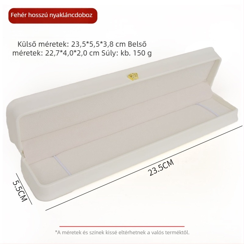 PU bőr korona ékszeres doboz készlet gyűrűknek, medáloknak és karkötőknek