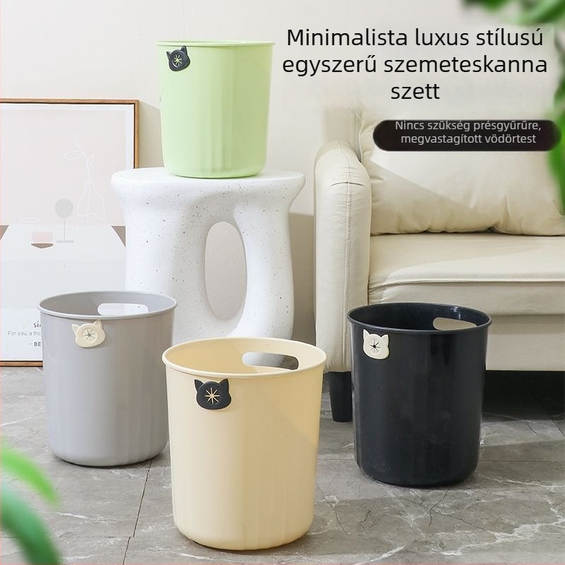 Könnyű luxus stílusú háztartási szemetes – nappali, hálószoba, konyha, fürdőszoba, toalett, kollégium, iroda
