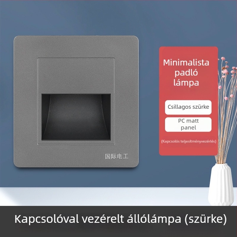 86-es típusú beépített talp LED világítás mozgásérzékelővel sarkokhoz, folyosókhoz és lépcsőkhöz – éjjeli fény, energiatakarékos szenzor