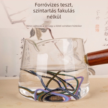 Kétszínű Ruyi zsinór, 2 mm, kézzel kötött sodort zsinór karkötőkhez és nyakláncokhoz, DIY anyagok