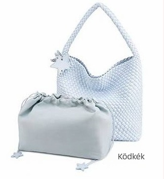 Öko pezsgő színű szövött tote táska, nagy kapacitás, közepes méret, mindennapi utazáshoz, kézi és vállon hordható, női divat, eredeti tervezés