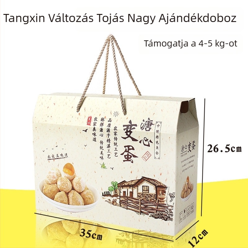 Százéves tojás ajándékdoboz, puha főtt tojás csomagolás, egyedi nyomtatás