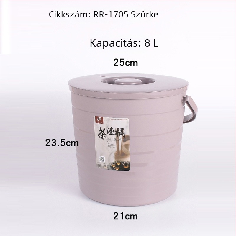 Műanyag teaforgács-vödör Gongfu teáskészlethez – tea ceremónia kiegészítők, kis háztartási vízvödör