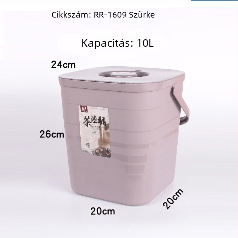 Műanyag teaforgács-vödör Gongfu teáskészlethez – tea ceremónia kiegészítők, kis háztartási vízvödör