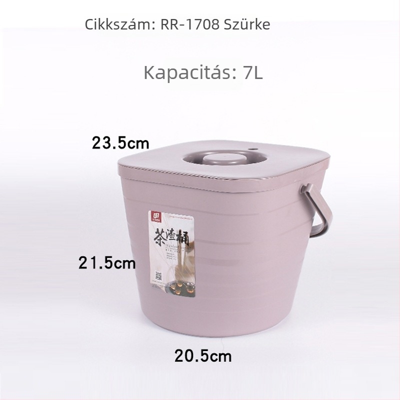 Műanyag teaforgács-vödör Gongfu teáskészlethez – tea ceremónia kiegészítők, kis háztartási vízvödör