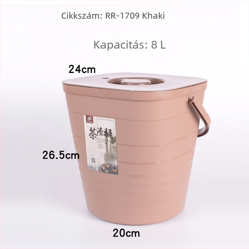 Műanyag teaforgács-vödör Gongfu teáskészlethez – tea ceremónia kiegészítők, kis háztartási vízvödör