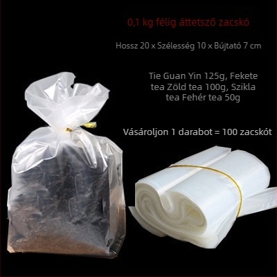 Átlátszó belső tasakok teás dobozokhoz