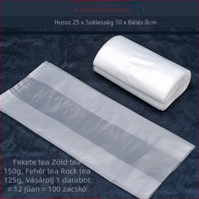 Átlátszó belső tasakok teás dobozokhoz