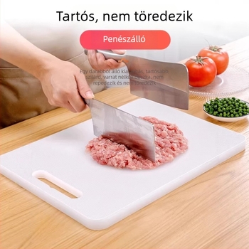 PE vágódeszka otthoni használatra, élelmiszer-minőségű PE, téglalap alakú gyümölcs- és zöldséghasító, antibakteriális és penészálló