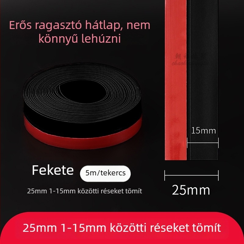 Ajtó alatti tömítőszalag, átlátszó, önzáró alsó tömítés a huzat és a zaj ellen