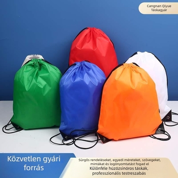 210D poliészteres drawstring táska diákok számára, testreszabott tároló, Oxford anyagú hátizsák