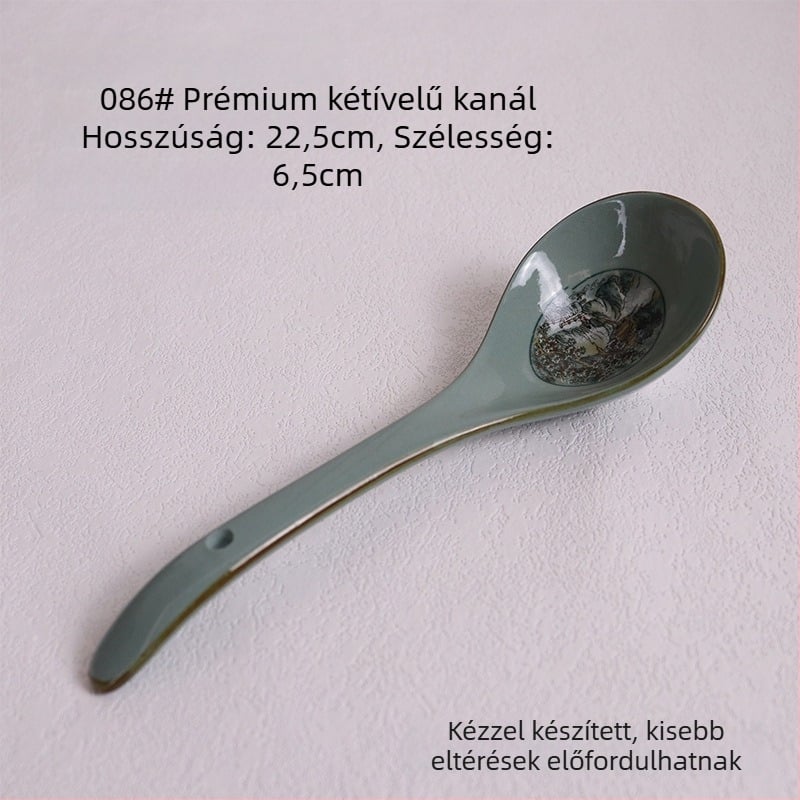 Porcelánrizs tál készlet hegység- és folyó motívummal; tartalmaz rizs tálat, kis és nagy leveses tálat és tészta tálat otthoni használatra