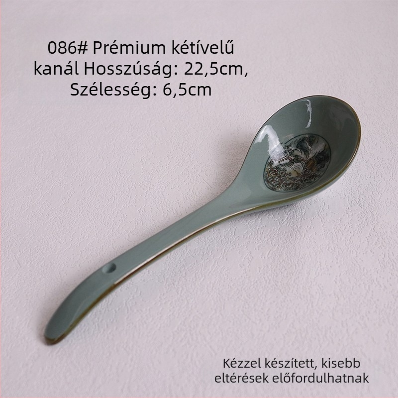 Porcelánrizs tál készlet hegység- és folyó motívummal; tartalmaz rizs tálat, kis és nagy leveses tálat és tészta tálat otthoni használatra