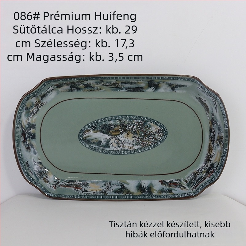 Porcelánrizs tál készlet hegység- és folyó motívummal; tartalmaz rizs tálat, kis és nagy leveses tálat és tészta tálat otthoni használatra