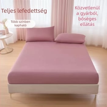 Egyszínű bolyhosított ágynemű, csúszásmentes matracvédő, teljes körű védelem, minden évszakban, bőrbarát és lélegző