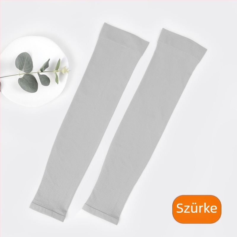 Oversize lélegző ice silk karvédők UV védelemmel, hosszított hosszúságú, nyári vezetéshez