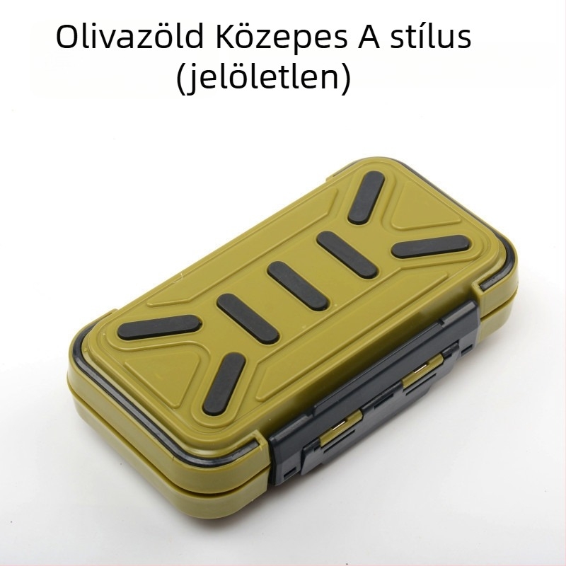 Műanyag horgász tartozék doboz, rekeszek csalikhoz és alkatrészekhez